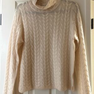 Garnet Hill Ivory Cashmere Sweater